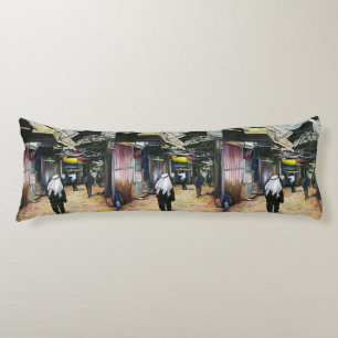 Cojín Camina a casa a través de la antigüedad, la vieja 