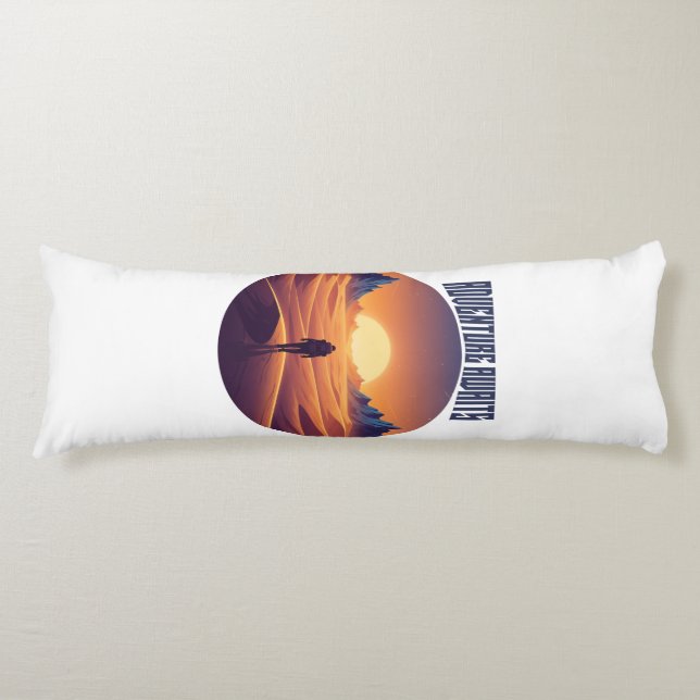 Cojín Camiseta Adventure Desert — Persiguiendo Dunas y C (Anverso)