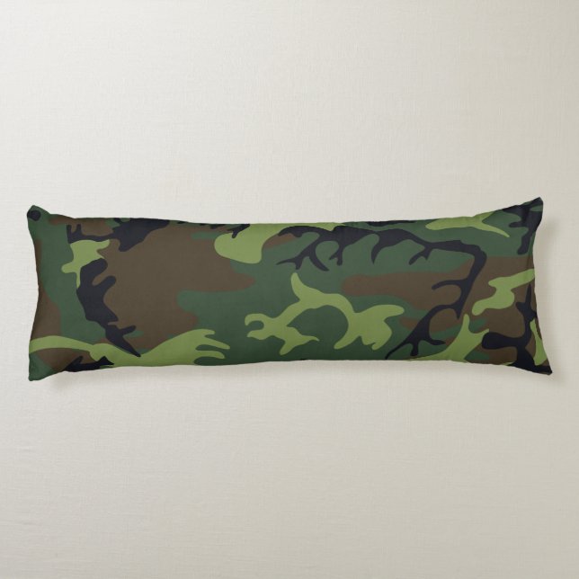 Cojín Camo militar de la Selva Verde (Reverso)
