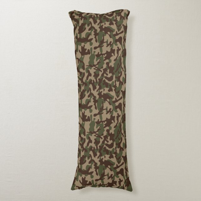 Cojín Camuflaje de madera profunda  (Frente vertical)