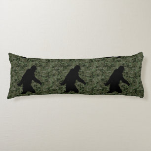 Cojín Camuflaje digital Sasquatch Black Silhouette