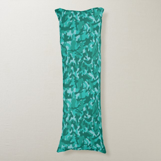 Cojín Camuflaje Persa Azul (Frente vertical)