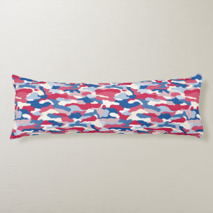 Cojín Camuflaje rojo blanco y azul
