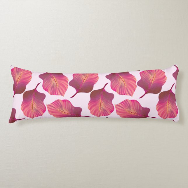 Cojín Canna Tropicanna sale de rosa (Anverso)