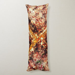 Cojín capas sucias o oxidadas desorganizadas sobre mármo