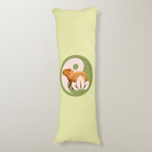 Cojín Capybara Zen Yin Yang Naturaleza Pacífica
