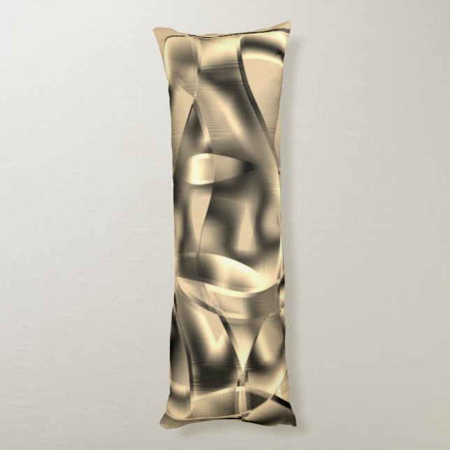 Cojín Caqui curvo o beige, con tonos luminosos (Atrás (Vertical))