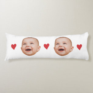 Cojín Cara de Bebé Adorable Personalizada con una Foto
