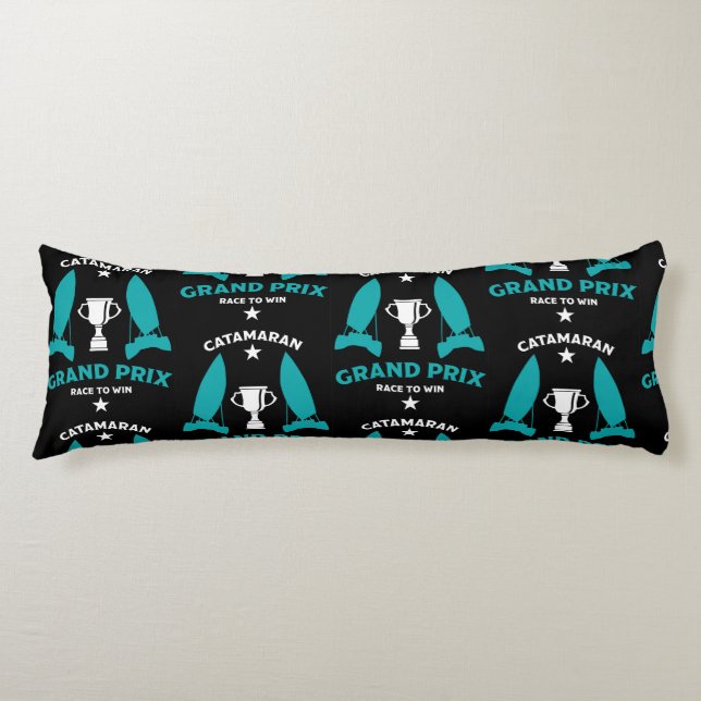 Cojín Catermaran Hidrofoil Carreras de velero (Anverso)