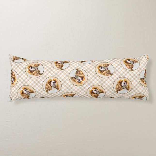 Cojín Cavalier King Charles Spaniel Cav Pintura de arte  (Anverso)