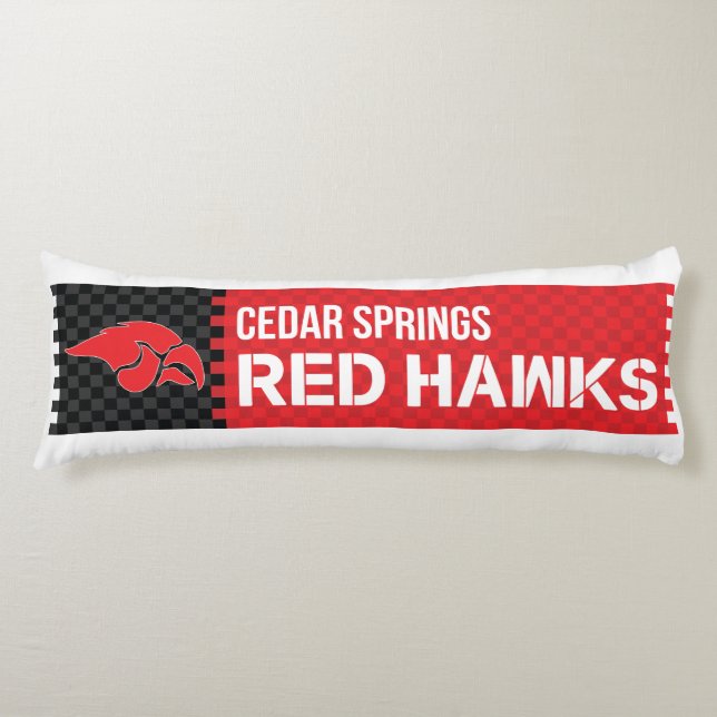 Cojín Cedar Springs Red Hawks (Anverso)
