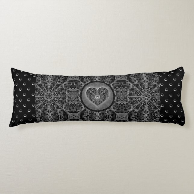 Cojín Ceramic Lace Black (Anverso)