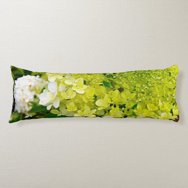 Cojín Chartreuse Green, Limelight Hydrangea, (Anverso)