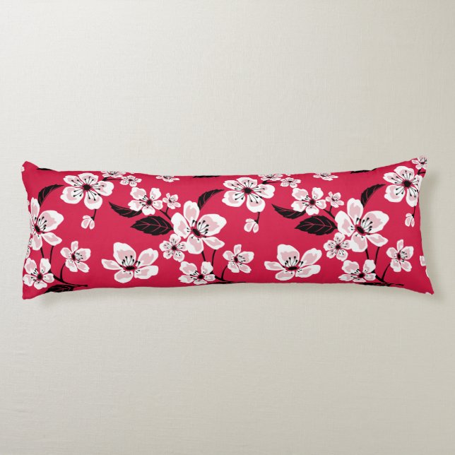 COJÍN CHERRY BLOSSOM - SAKURA (ROJO) (Reverso)