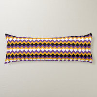 Chevron amarillo, púrpura, negro y blanco zigzag