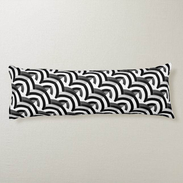 Cojín chevrons elegantes y contemporáneos (Reverso)