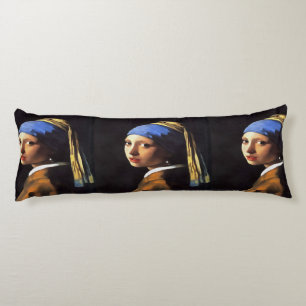 Cojín Chica de Perla tras Johannes Vermeer