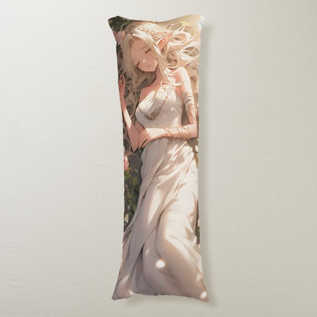 Cojín Chica Elfa Anime Hermosa (Frente vertical)