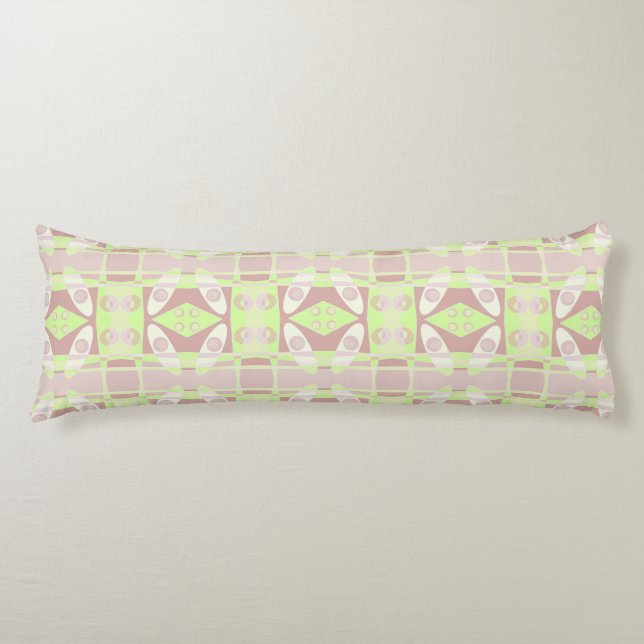 Cojín Chintz bohemio 103 Pastel Lime Green Brown (Anverso)