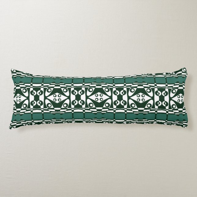 Cojín Chintz bohemio 118 Verde Blanco (Anverso)