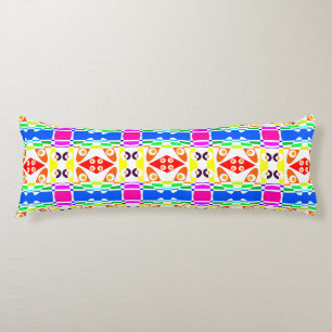 Cojín Chintz bohemio 121 Blanco arcoiris