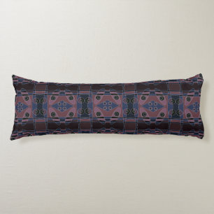 Cojín Chintz bohemio 18 Blanco negro morado azul
