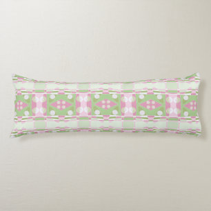 Cojín Chintz bohemio 19 Blanco rosa verde pastel