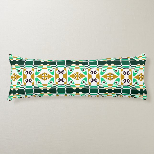 Cojín Chintz bohemio 26 Marrón verde (Anverso)