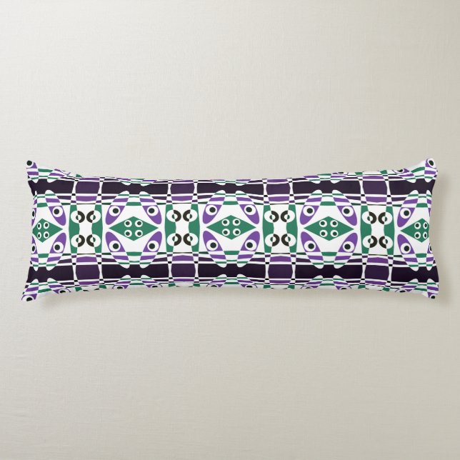 Cojín Chintz bohemio 4 Verde morado (Anverso)