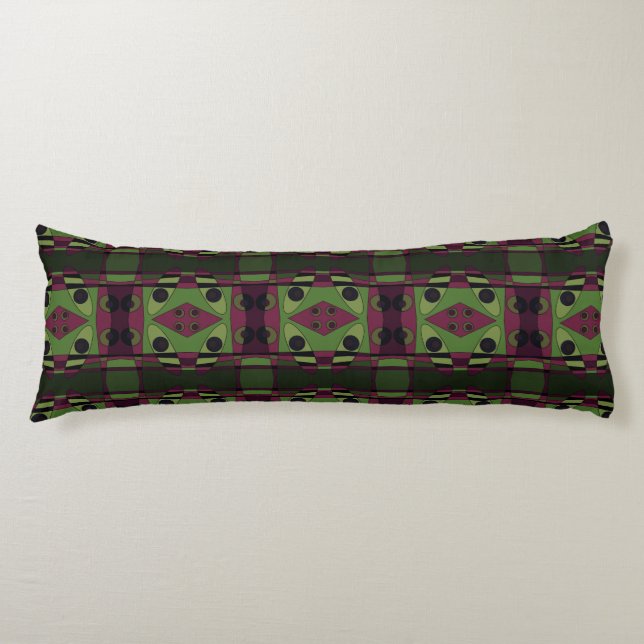 Cojín Chintz bohemio 81 Dusty Magenta Green (Anverso)