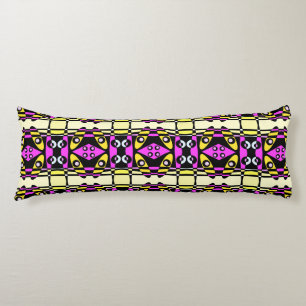 Cojín Chintz bohemio 83 Rosa Amarillo Negro