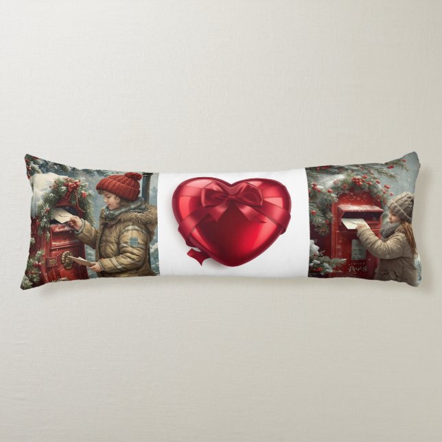Cojín Christmas mailbox cozy winter bedding (Anverso)