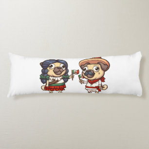Cojín Cinco De Mayo Pugs Cuerpo Pillow