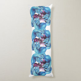 Cojín Círculo de amor (manos azules de mente tranquila)