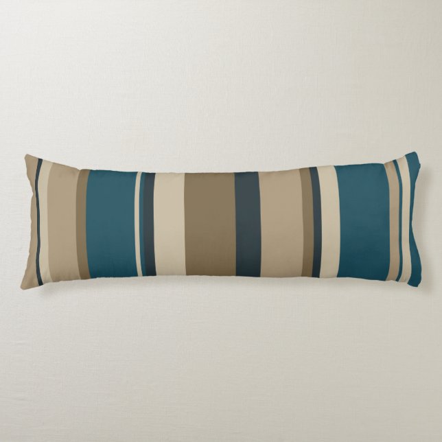 Cojín Círculos verde azulados y Toupe (Anverso)