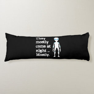 Cojín Cita alienígena blanco negro