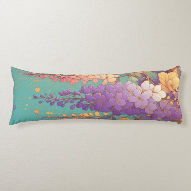 Cojín Citrus Sunset Wisteria (Anverso)