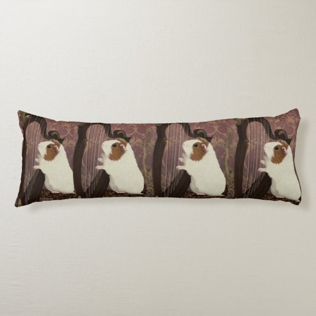 Cojín Classical Harpist Guinea Pig Body Pillow (Anverso)