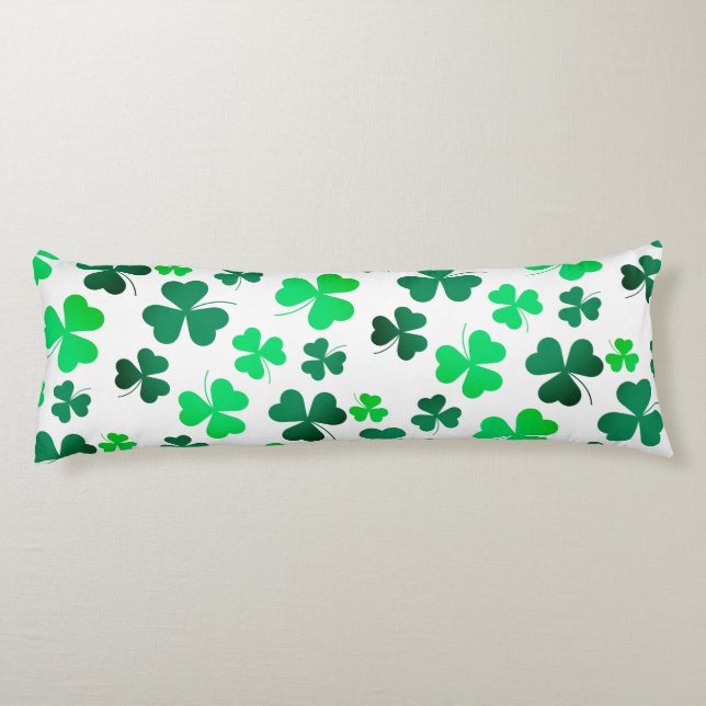 Cojín Clover Shamrock Irish Green Spring St Patrons Day (Reverso)