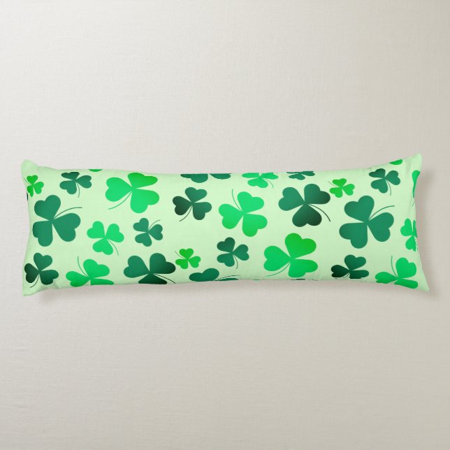 Cojín Clover Shamrock Irish Green Spring St Patrons Day (Reverso)