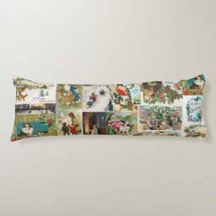 Cojín Collage de antigüedades navideñas