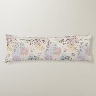 Cojín Collage de flores silvestres pastel – Geométrico f