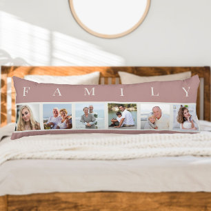 Cojín Collage de fotos FAMILIAR 6 Pizarra Del Cuerpo Ros