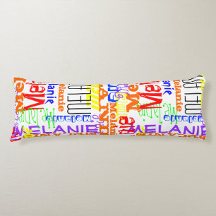 Cojín Collage de nombres personalizados personalizado pe