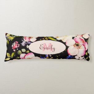 Cojín Color de agua rosas amarillas rosas rosas rosas ne