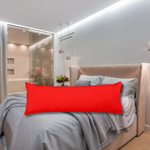 Cojín Color rojo sólido Clásica Elegante Trendy