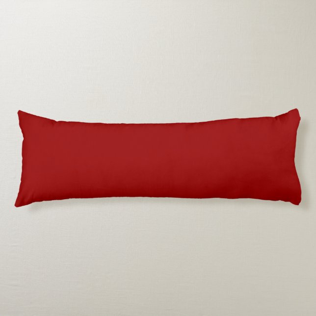 Cojín Color sólido rojo Crimson (Anverso)