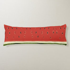 Cojín Colores de agua rojos luminosos Funda de la sandía