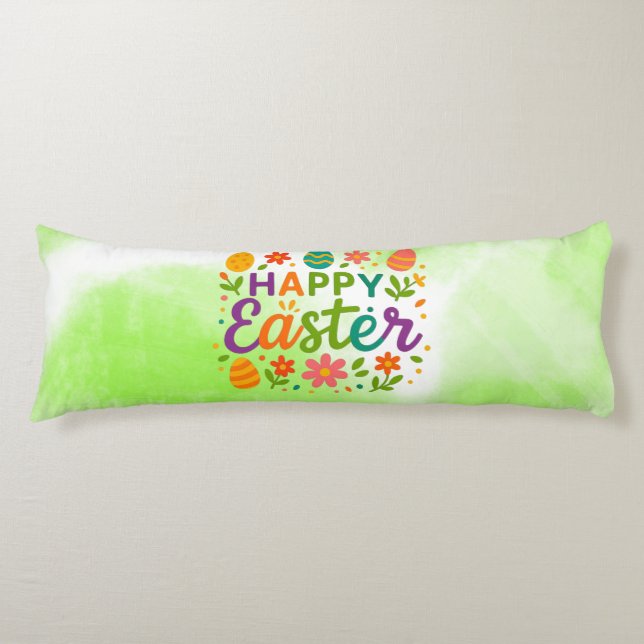 Cojín Colorido Feliz Pascua   (Anverso)