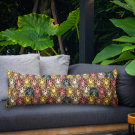 Cojín Colorido patrón de búho de Boho Woodland